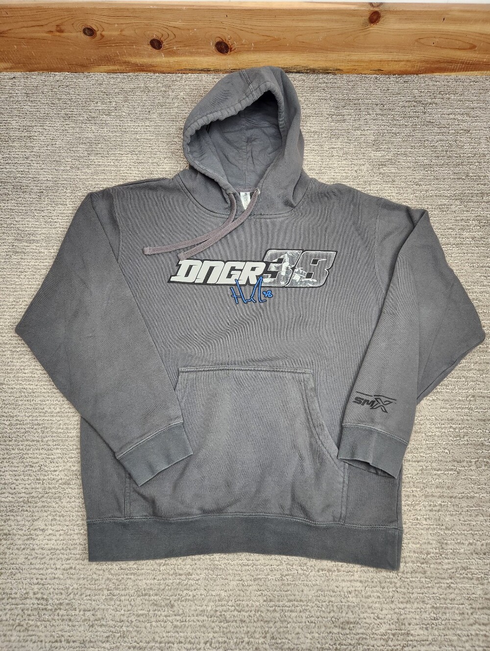 Haiden Deegan Hoodie Mens M Gray Motocross Supercross Dirt Bike Racing DNGR 38